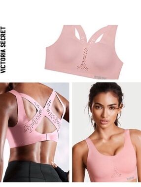 Victoria's Secret Pink Laser-Cut Crisscross Sports Bra